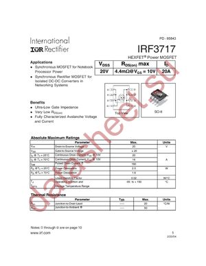 IRF3717TR datasheet  